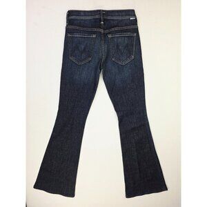 Mother 26X33 Women The Cruiser Flare Blue Denim 5 Pocket Logo Tag Jeans USA Made
